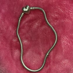 Pandora Sterling Silver Heart Clasp Bracelet