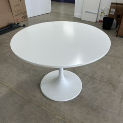 White IKEA Docksta Dining Table