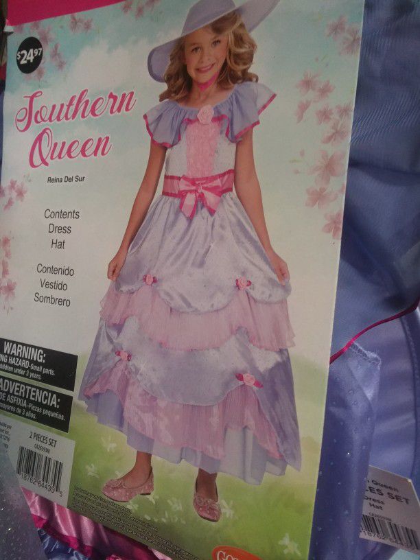 Southern Queen 2 PC Costume Girls  halloween/dress Up

