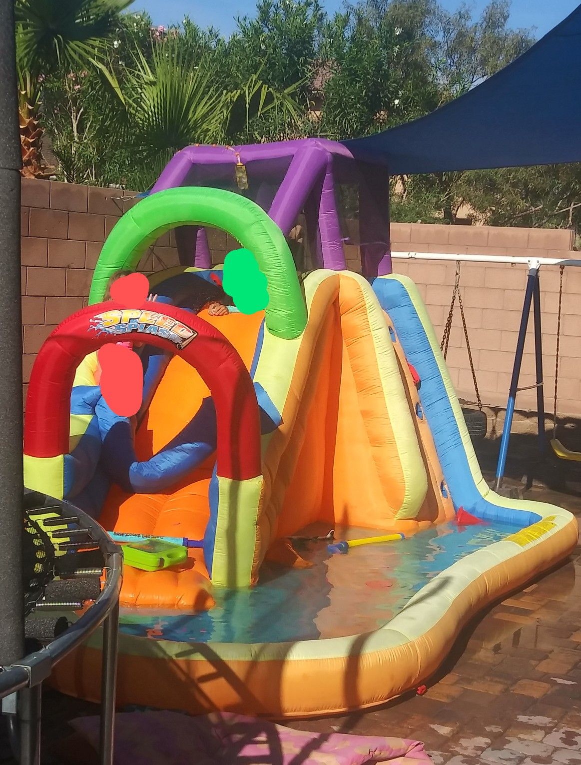 Water slide pool