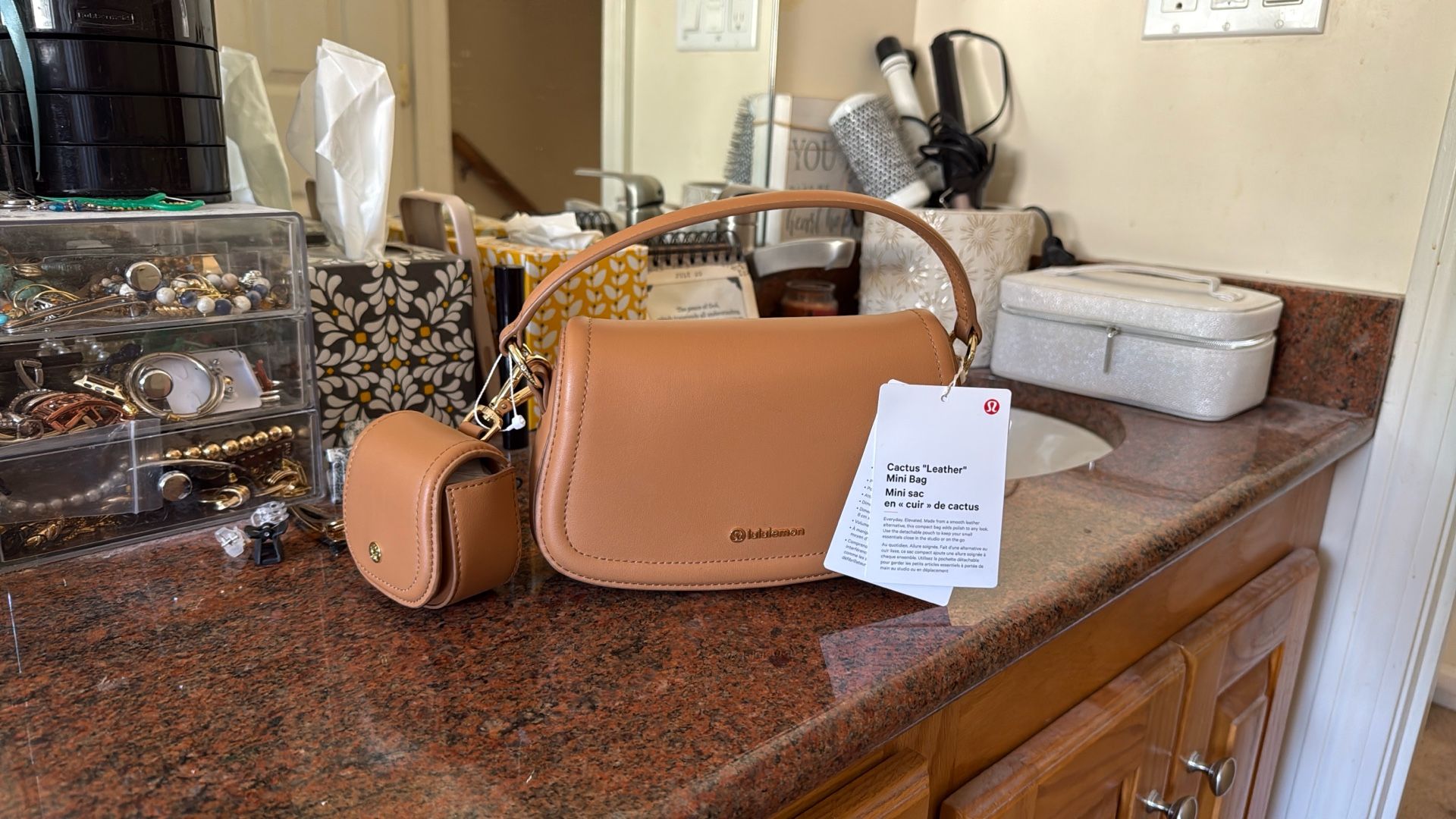 Lululemon Cactus Leather Mini Bag