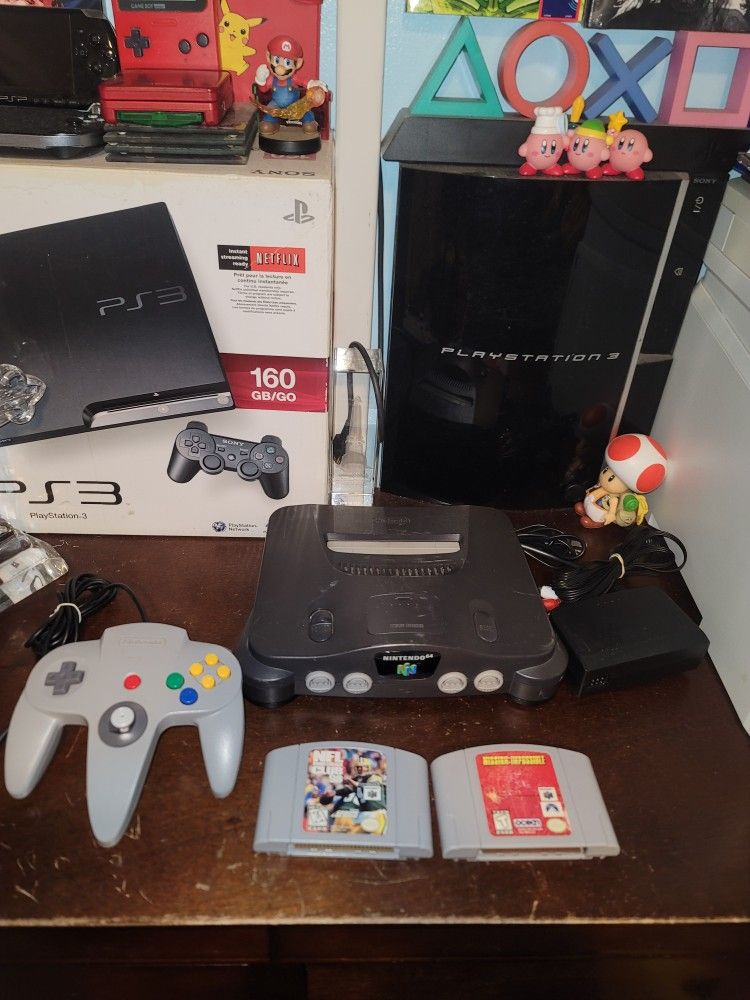 Nintendo 64 With 2 Games