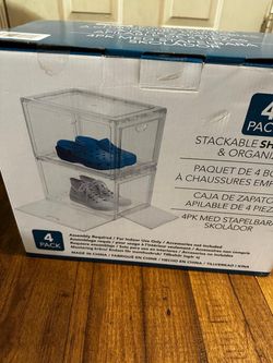 Stackable shoes box and organizer- New