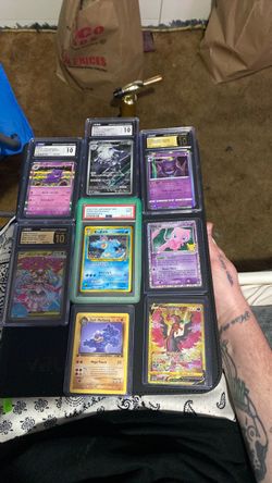 Gem Mint Pokemon Slabs & NM Raw Pokemon Cards