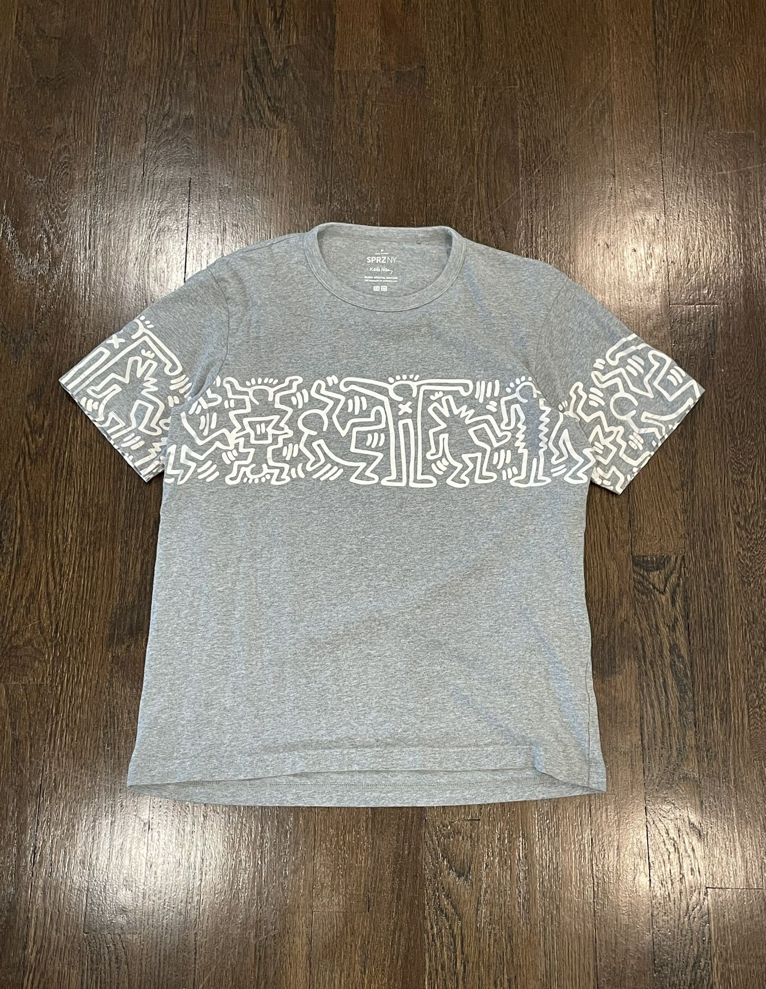 Grey Keith Haring x Uniqlo cotton Shirt