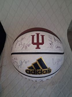 Indiana Hoosiers championship game ball autographed