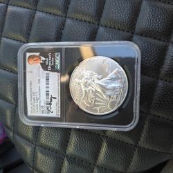 Silver Eagle  T-1 MS70 Rare