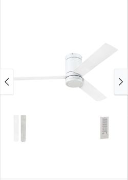 Prominence Home Espy White 52-inch Hugger/Low Profile Ceiling Fan