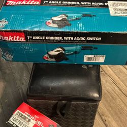 Makita 7” Angle Grinder, With AC/DC Switch 