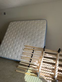 14 inch King Mattress and Frame - Must go by 9/16