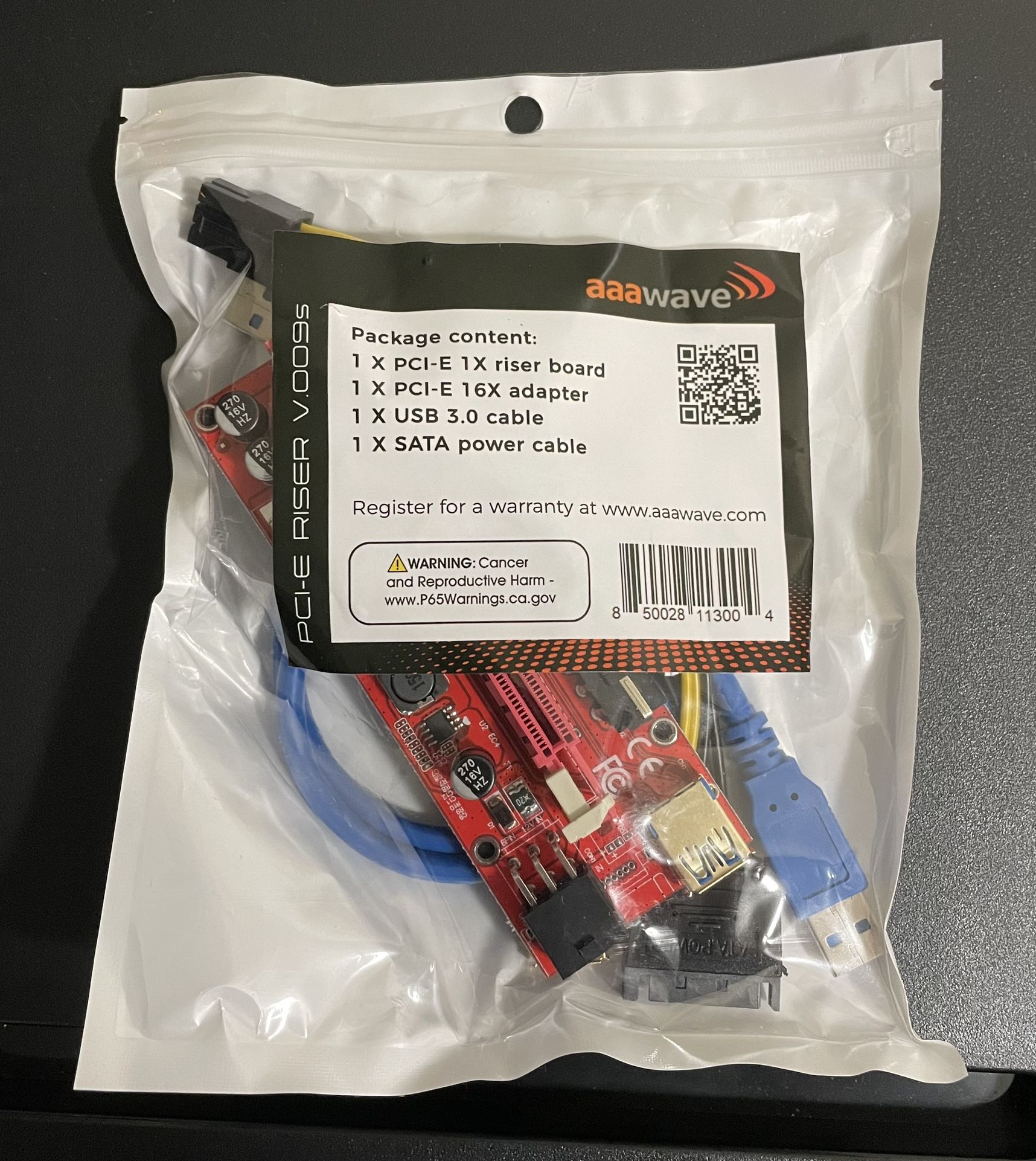 AAAWAVE - PCI-E 1x to 16x RISER GPU (V .009S)