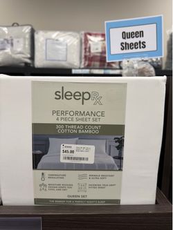 Sleep RX 300 Thread Count 4-Pc. Sheet
