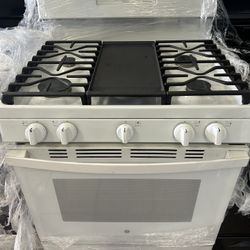 GE White Stove (delivery+install Available) Width 30”