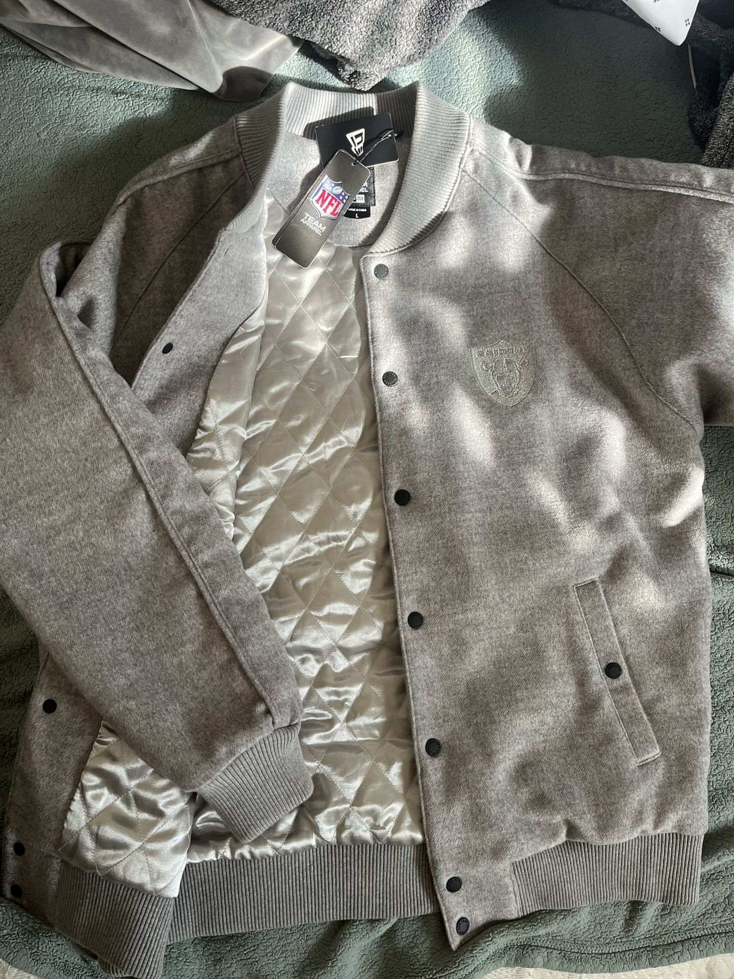 New Era Raiders Men Jacket Button Up