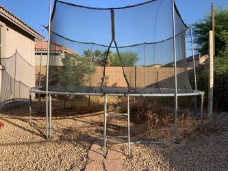 Large outdoor trampoline; asking donations