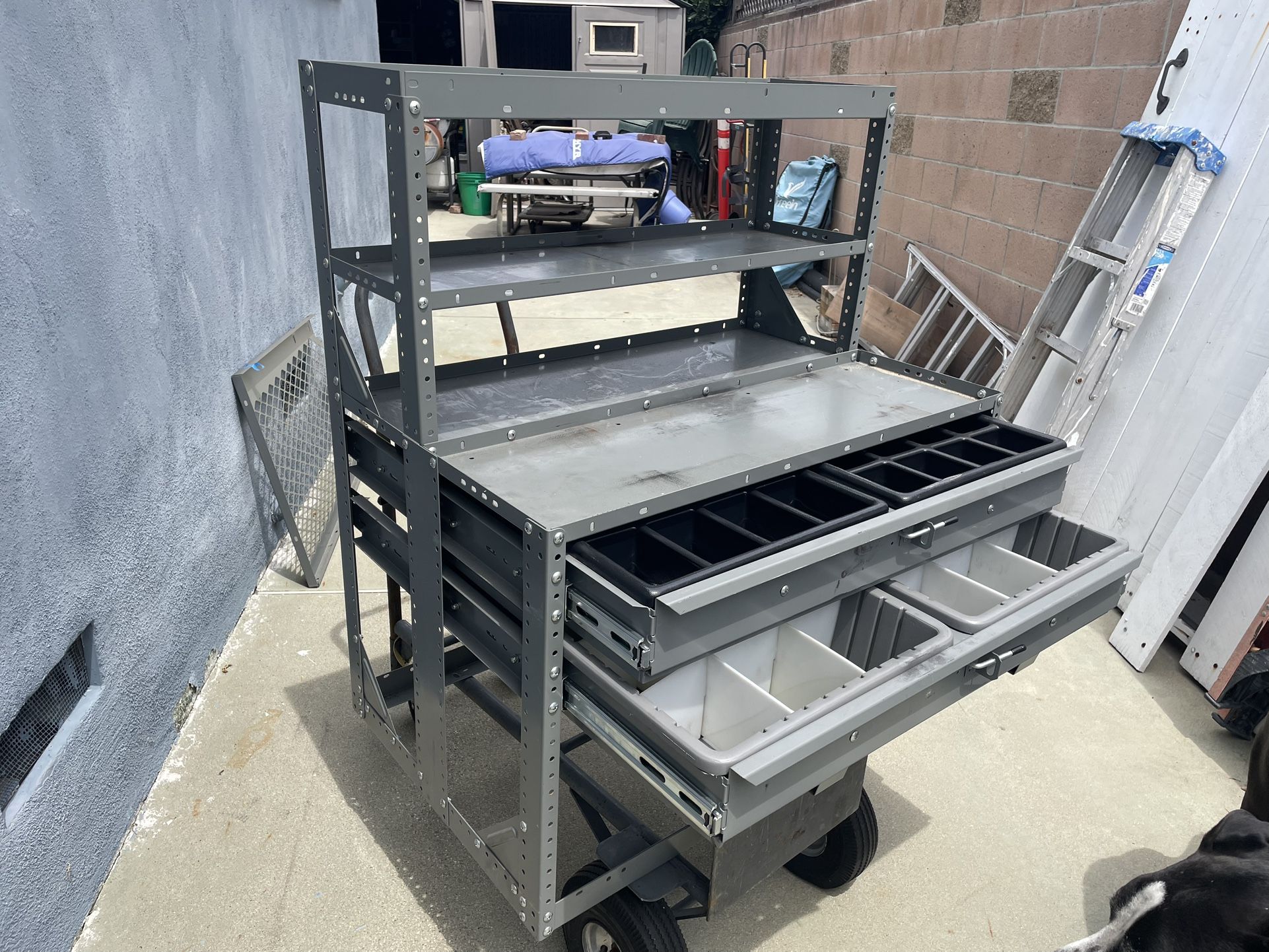 Shelving Unit With Drawers For Cargo Van
