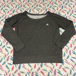 Adidas Gray Long Sleeve Sweatshirt