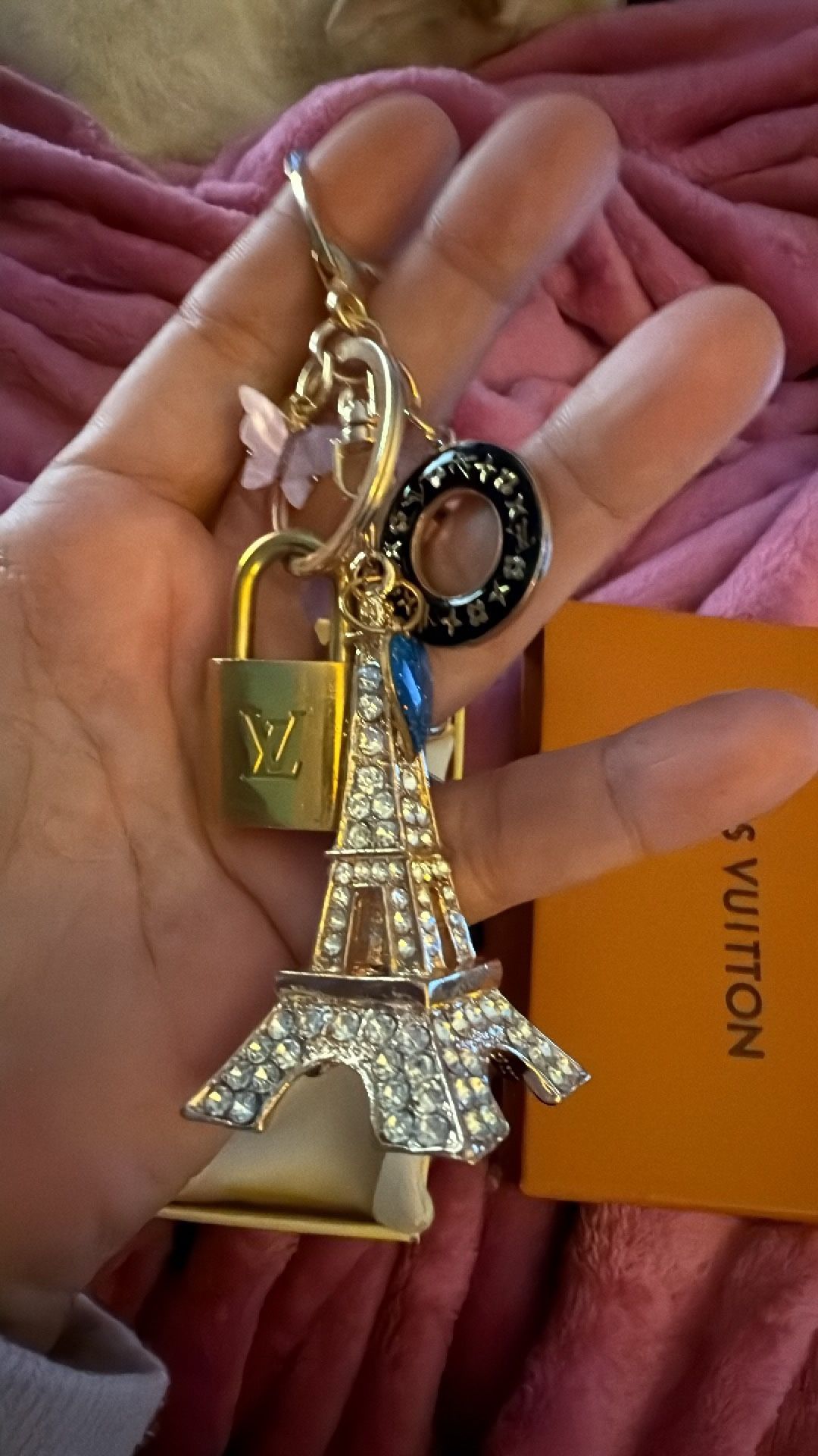 LV Up-Cycled Bag Charm
