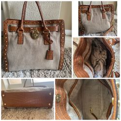 Michael Kors Large Hamilton Crocodile Leather