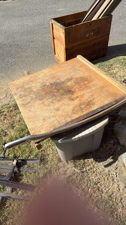 Vintage XL Wood Paper Trimmer / Cutter