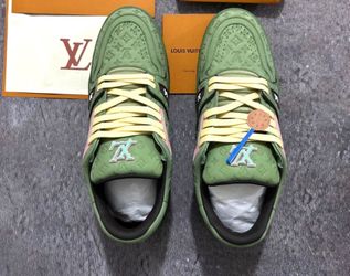 louis vuitton green trainers #new