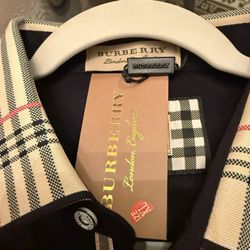 Burberry men’s polo shirt size XL