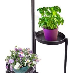 3Tier Metal Plant shelf -Wrought iron Flower Stand -put 3 Pot Flower Display Storage Rack