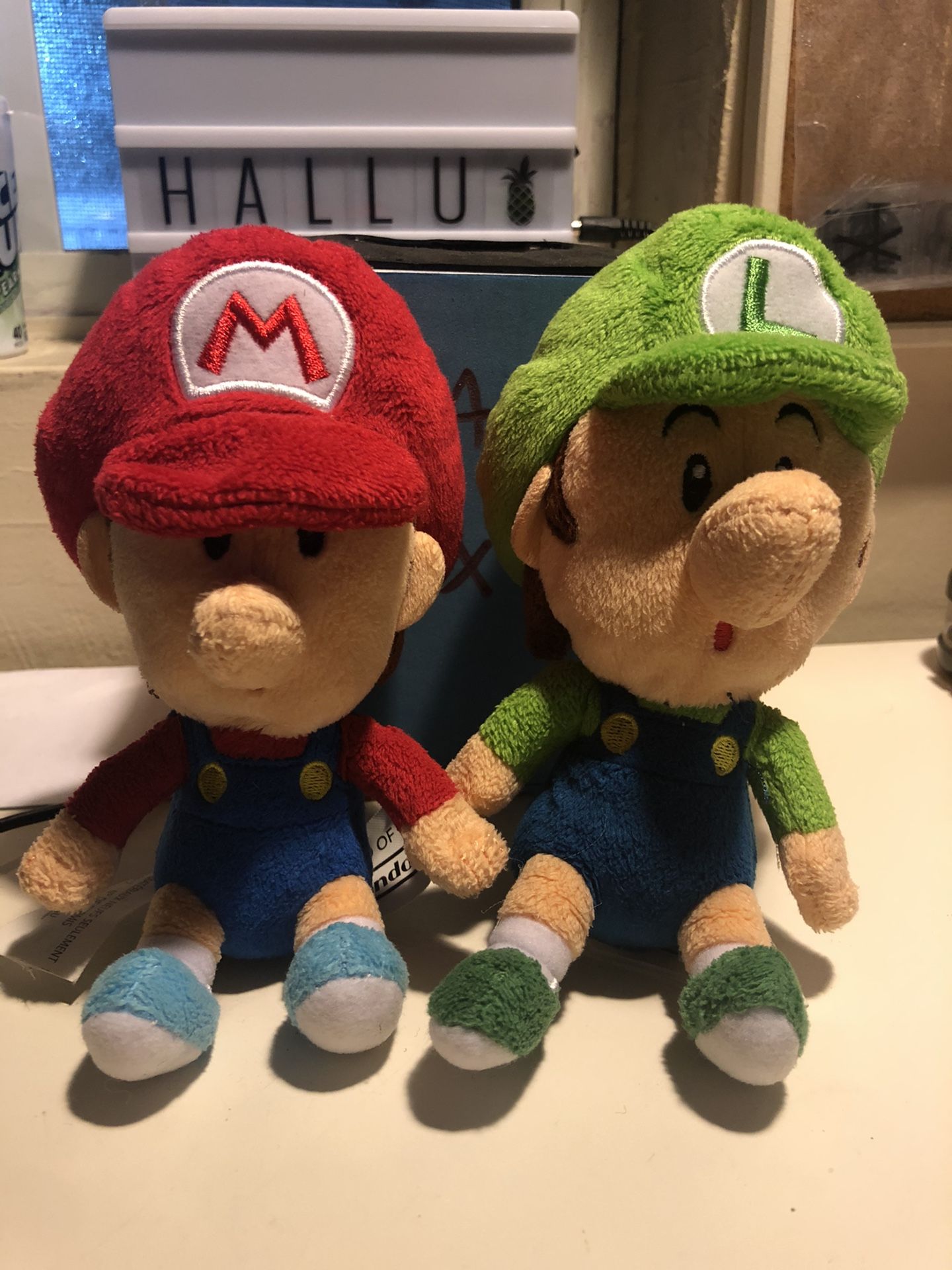 Baby Mario and Luigi Plushies