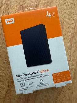 WD My Passport ULTRA Portable HDD (4TB)