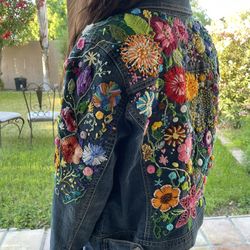 Hand Embroidered Denim Jacket