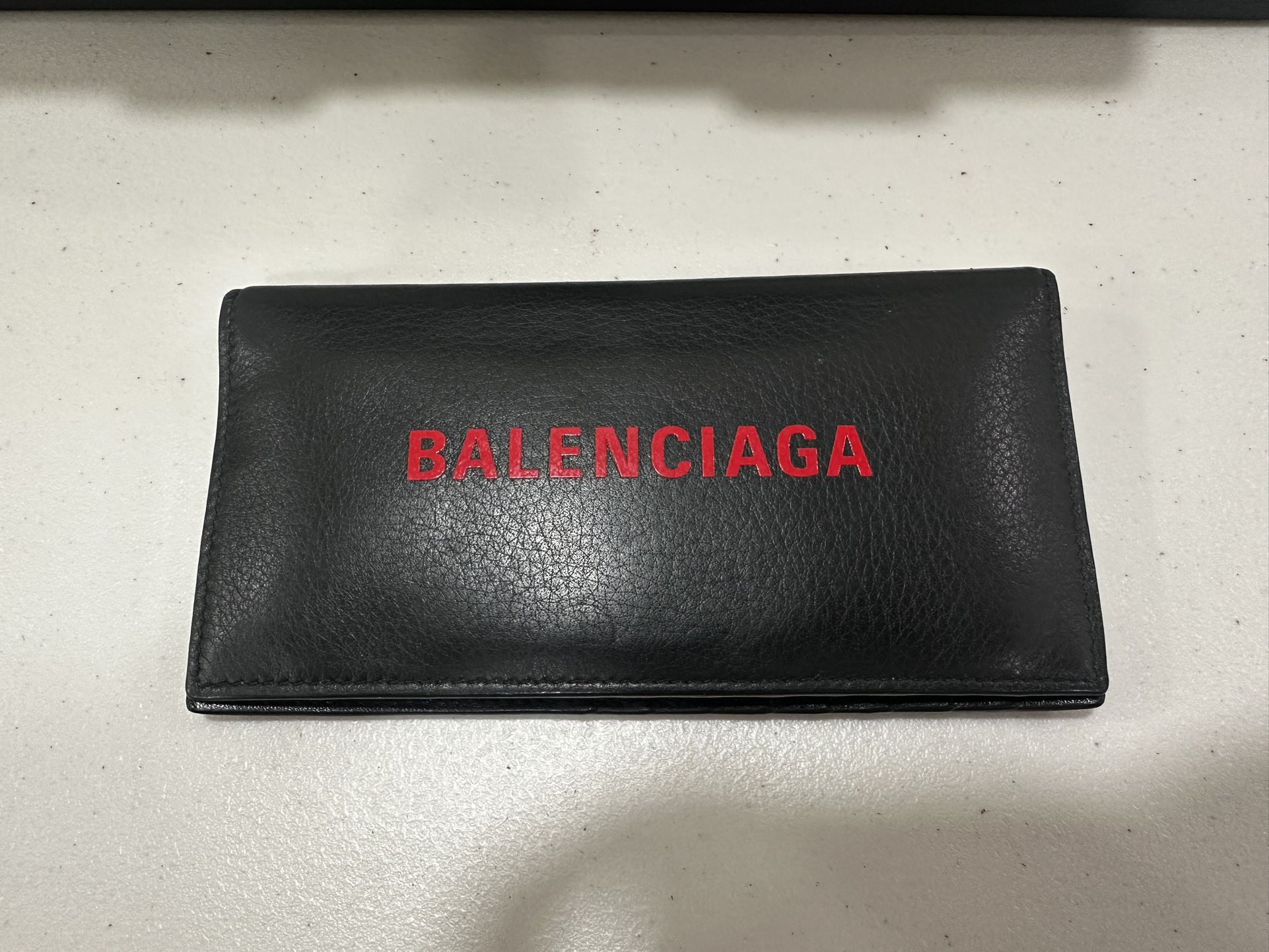 Balenciaga Black Cow Leather Wallet