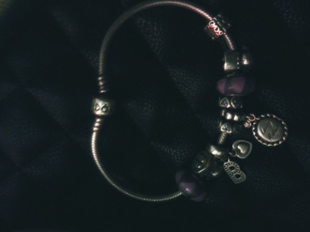 925 pandora bracelet all sliver charms also