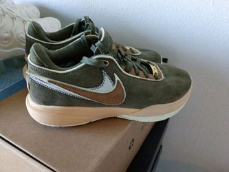 Nike LeBron 20 olive suede men's size 8 .$50