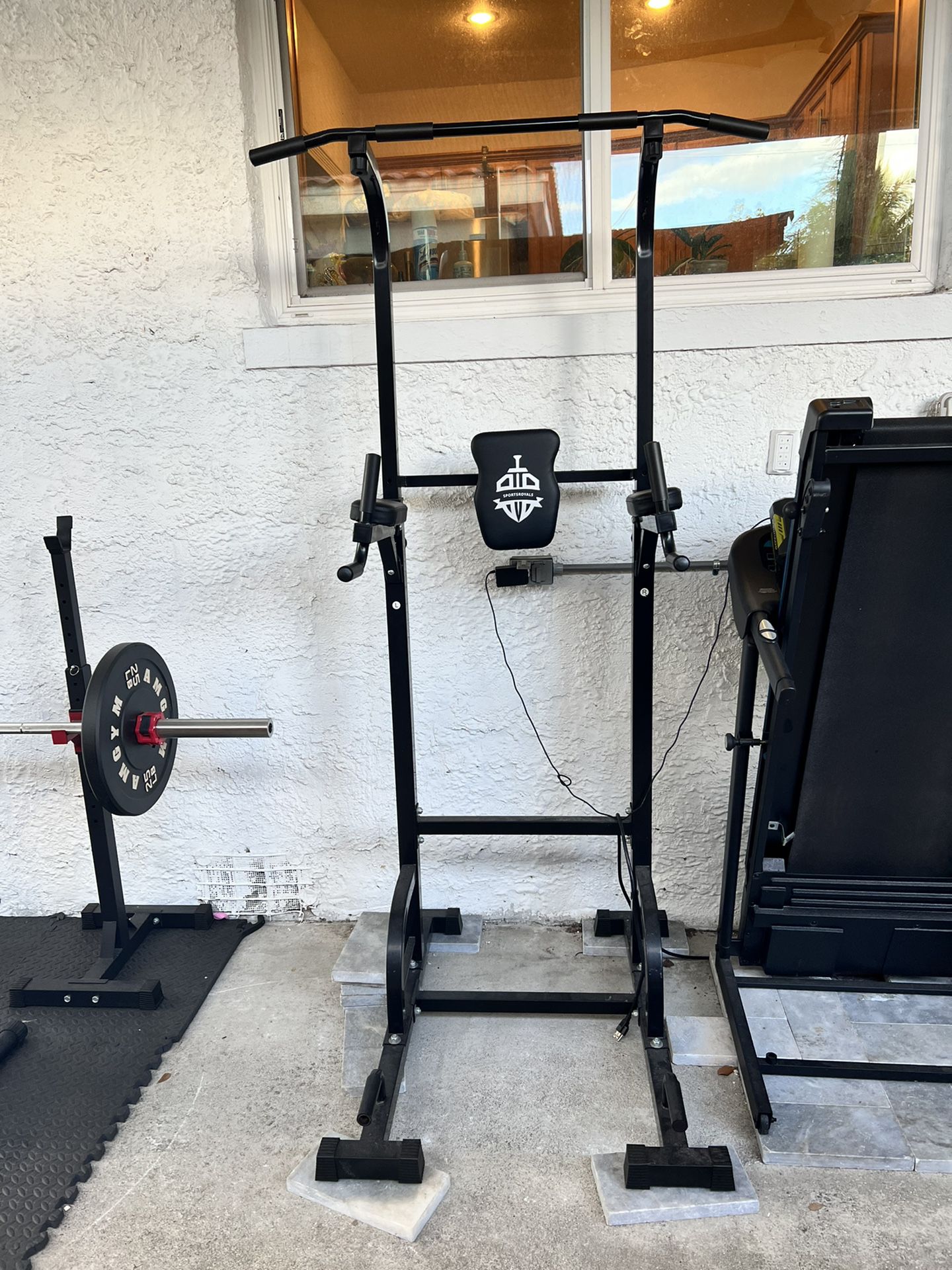 Power Tower Dip Station Pull Up Bar for Home Gym 