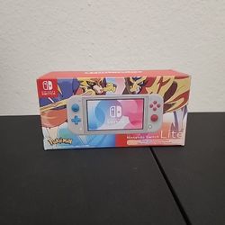 Nintendo Switch Lite Zacian And Zamazenta Edition Console Pokemon Sword Shield 