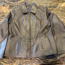 Sonoma Lamb Skin Leather Jacket Ladies Size XL