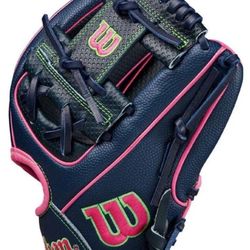 Brand New Wilson A2000 SuperSkin 11.5” Infield DP15 Baseball Glove Navy Pink Volt Size 11.5"