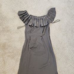 Banana Republic 100% Silk Olive Green Scoop Neck Dress Size 0