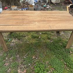 Hand built rough cut table
