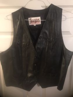 Black Leather Vest
