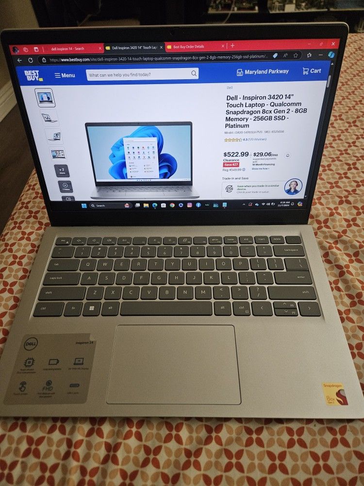 DELL Inspiron 3420 14" Touch Laptop