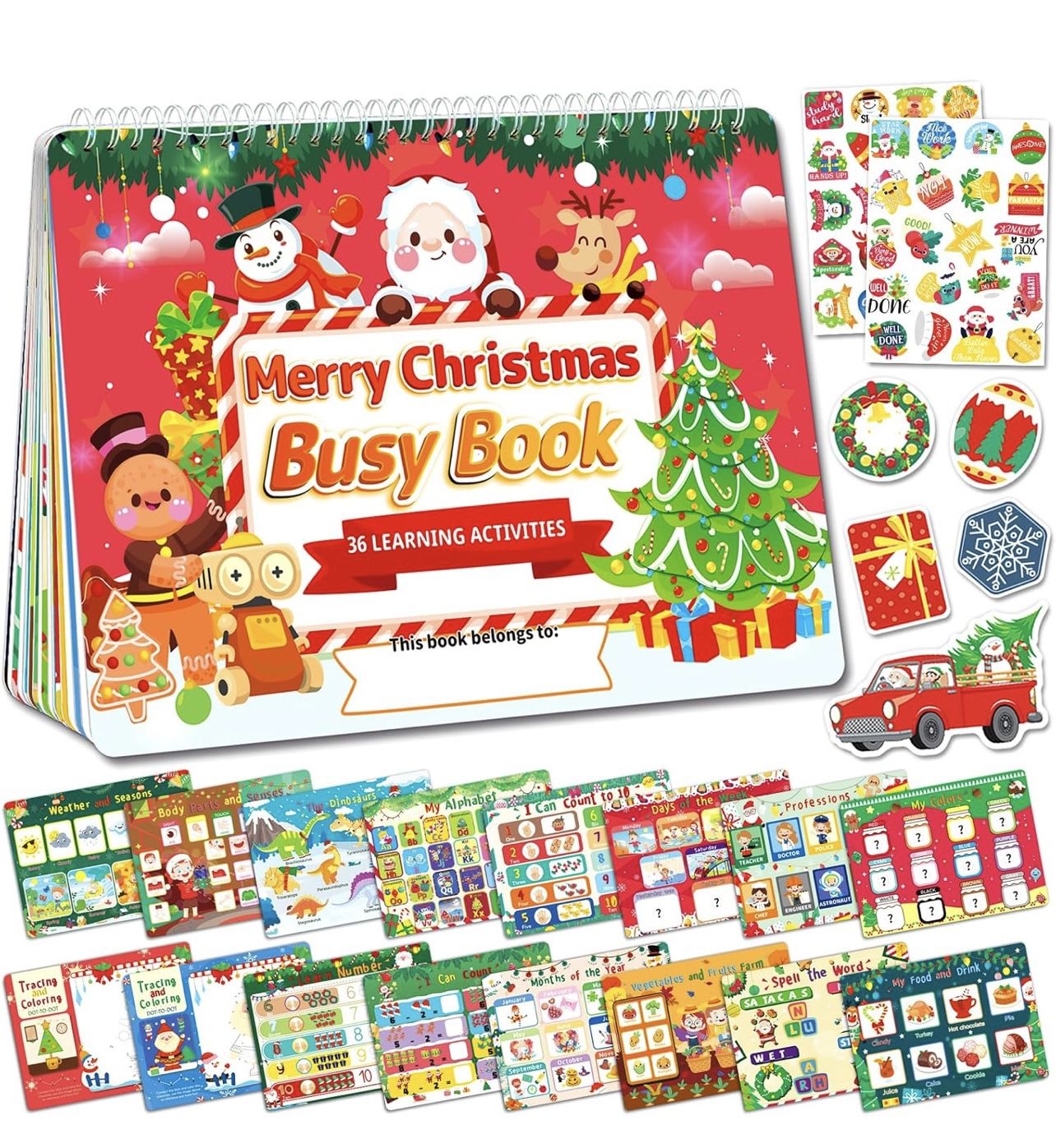 Christmas Busy Book for Toddlers