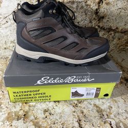 Eddie Bauer Men's Leather Graham Waterproof Hiking Boot-Size 12