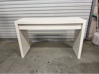 Modern White Console Table with Drawer – Entryway / Sofa Table
