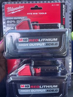 Milwaukee 6.0 Batteries - 2 pack