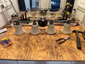 Ceiling fan and lights