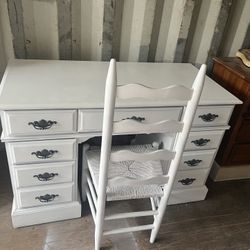Custom Farmhouse Desk & Chair
