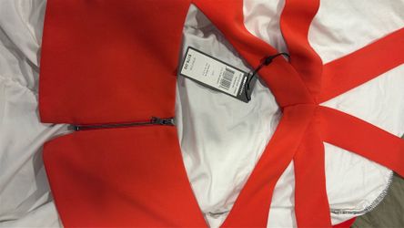 BCBGMAXAZRIA Bright Red Sleeveless Mini Dress | NWT | Elegant Cocktail Party top