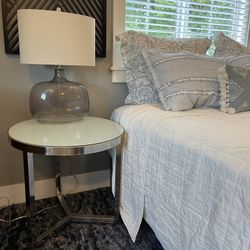 Round Outdoor Or Indoor Side Table Per Each 