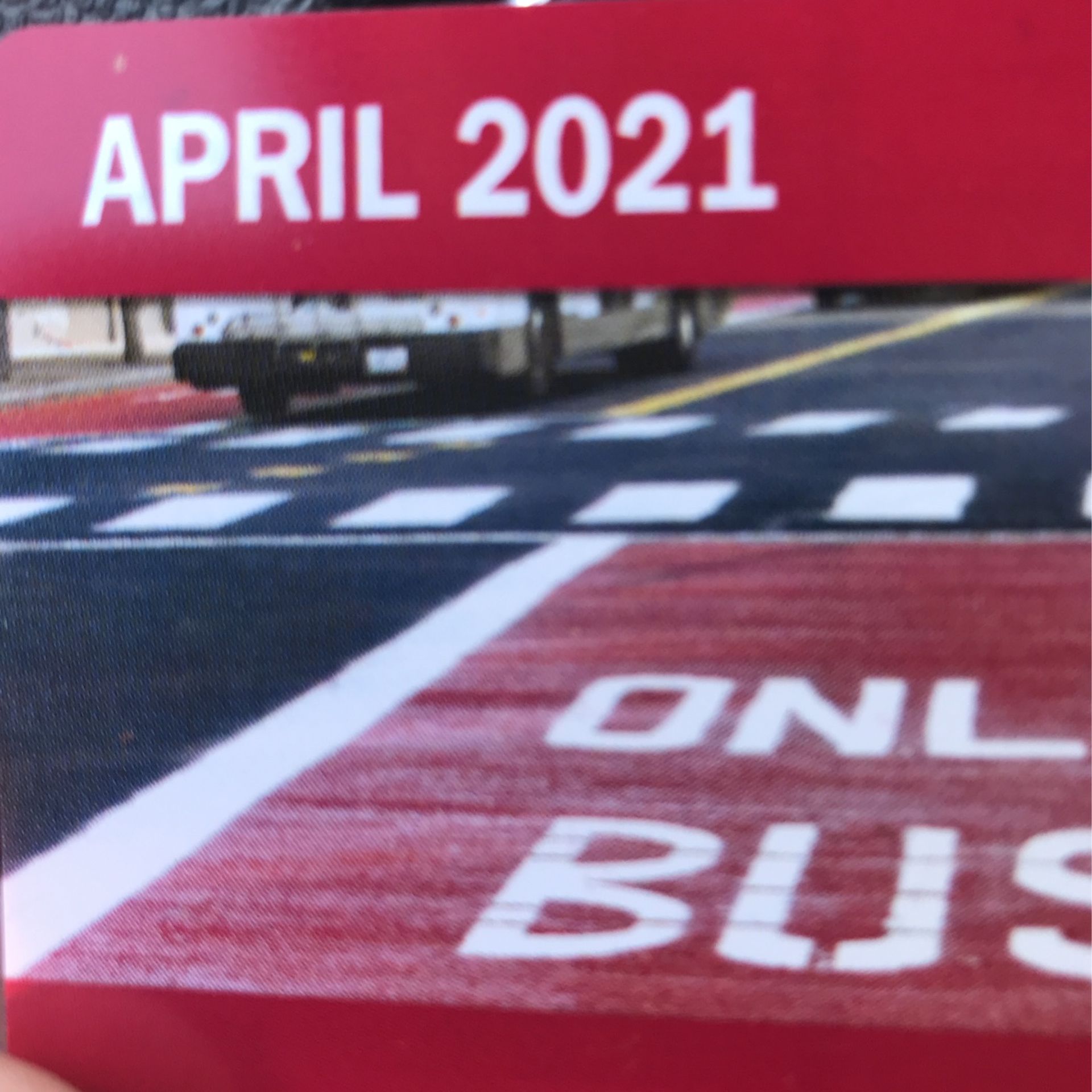 Busspass. unlimited for the month of April